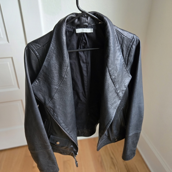 Vince RARE leather moto jacket size L - Picture 6 of 12
